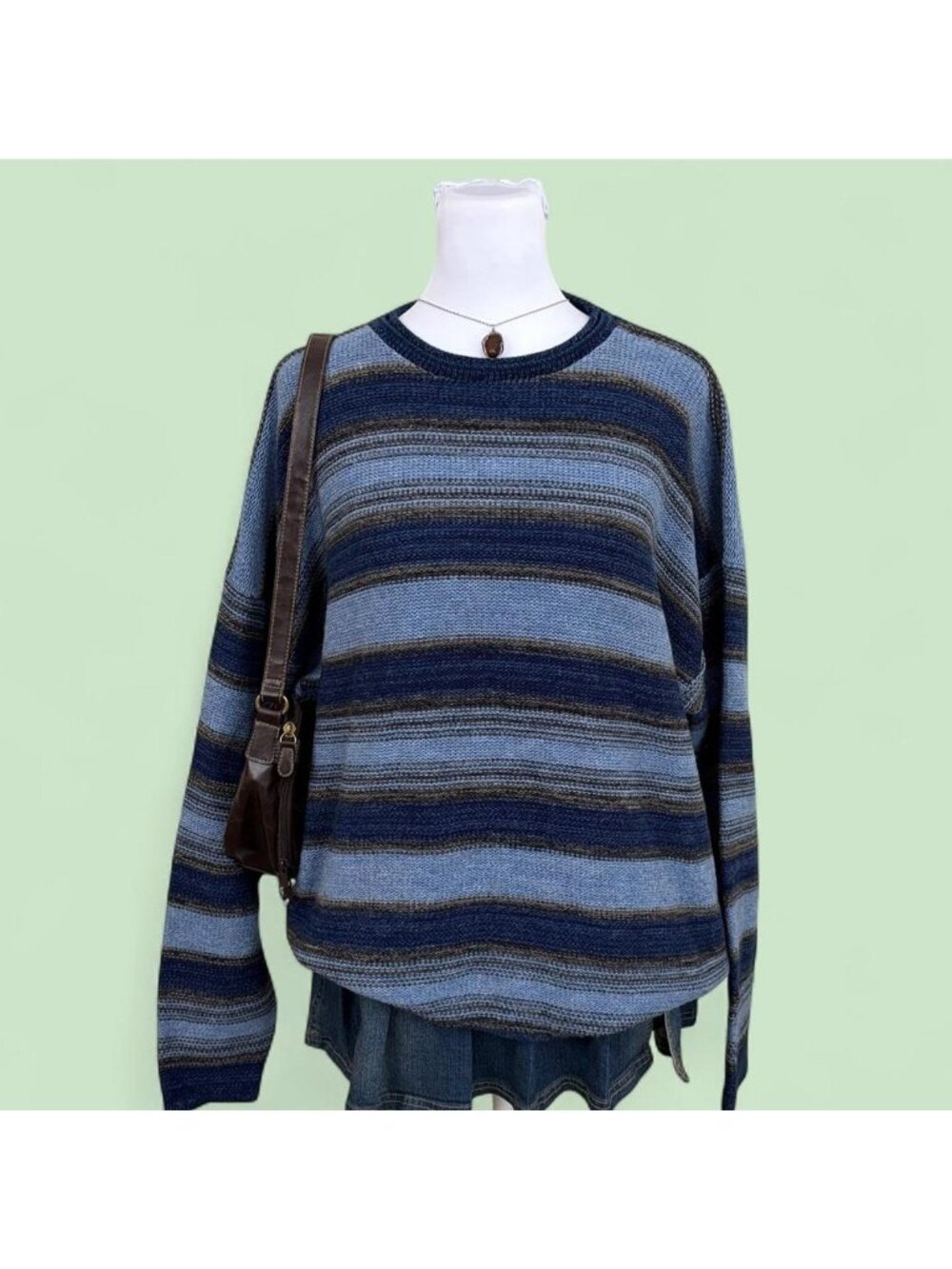 90s striped skater sweater
